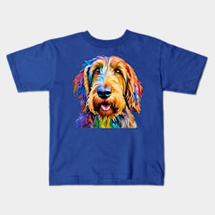 Pop-Art Otterhound Impressionism Kids T-Shirt